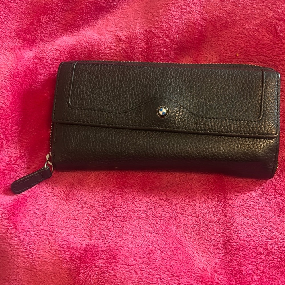 BMW Black Leather Wallet